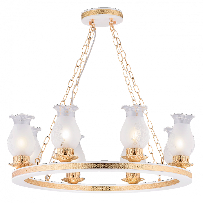 Люстра Sfera Sveta 85649/8B WHITE+GOLD